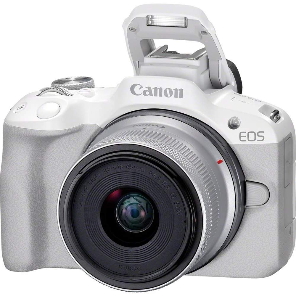 Canon EOS R50 Mirrorless Camera with 18-45mm f/4.5-6.3 Lens (White)-06