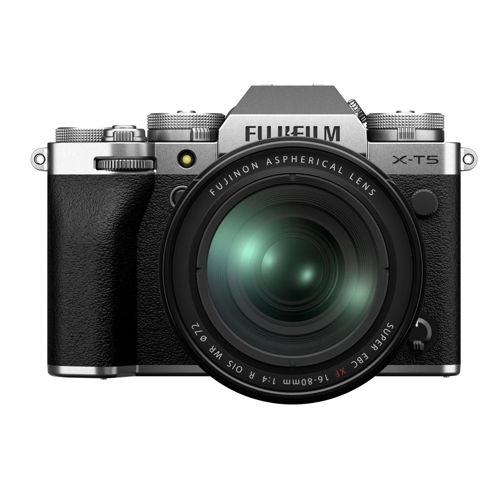 Fujifilm X-T5 Mirrorless Digital Camera with 16-80mm f/4 Lens (Silver)-01