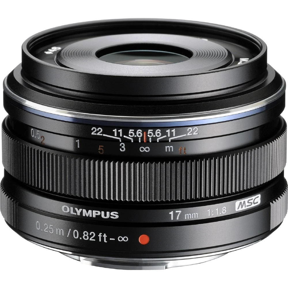 Olympus OM SYSTEM M.Zuiko Digital 17mm f/1.8 Lens (Black)-01