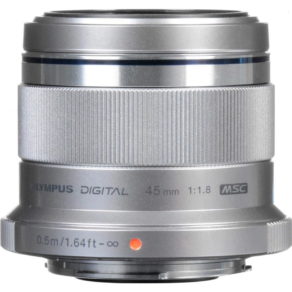 Olympus OM SYSTEM M.Zuiko Digital ED 45mm f/1.8 Lens (Silver)-01