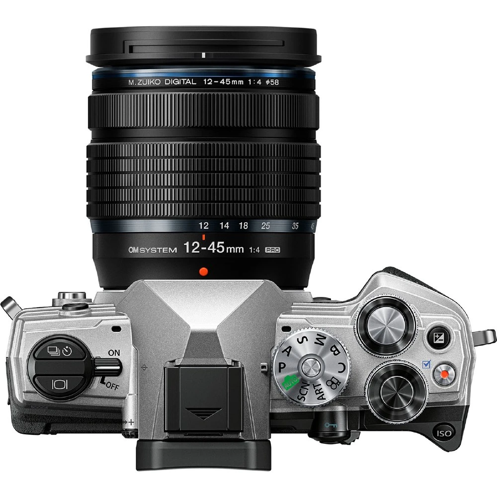 Olympus OM SYSTEM OM-5 Digital Camera + 12-45mm f/4 PRO Lens (Silver)-02