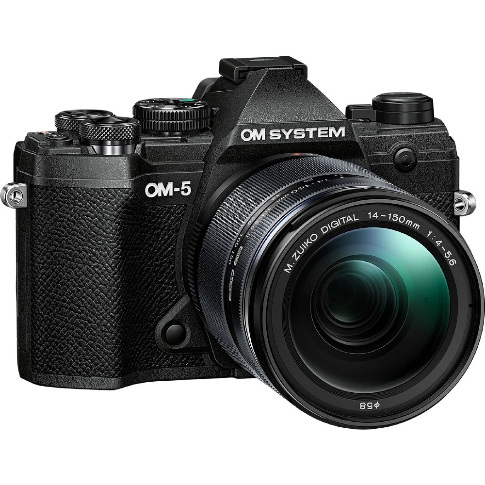 Olympus OM SYSTEM OM-5 Digital Camera + 14-150mm F4-5.6 II Lens (Black)-01
