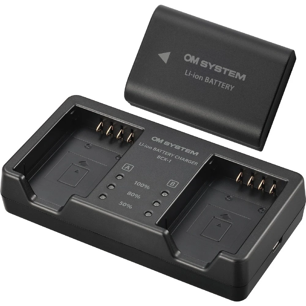 Olympus OM SYSTEM BCX-1 Battery Charger-01