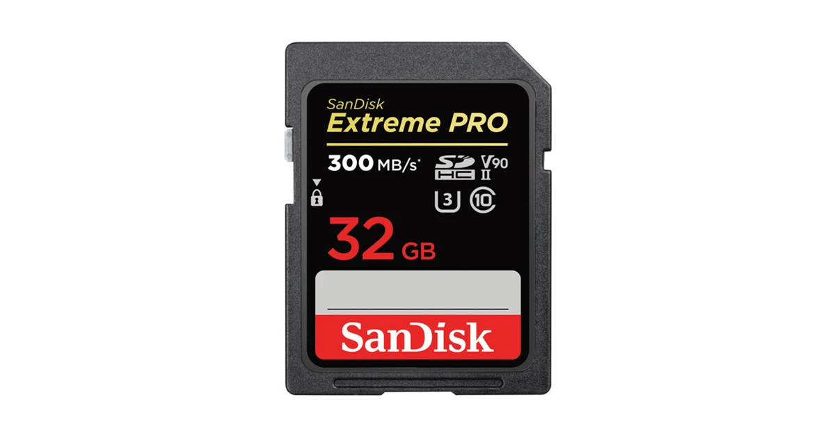 SanDisk 32GB Extreme PRO UHS-II SDHC Memory Card 300 MB/s (SDSDXDK-032G)-01