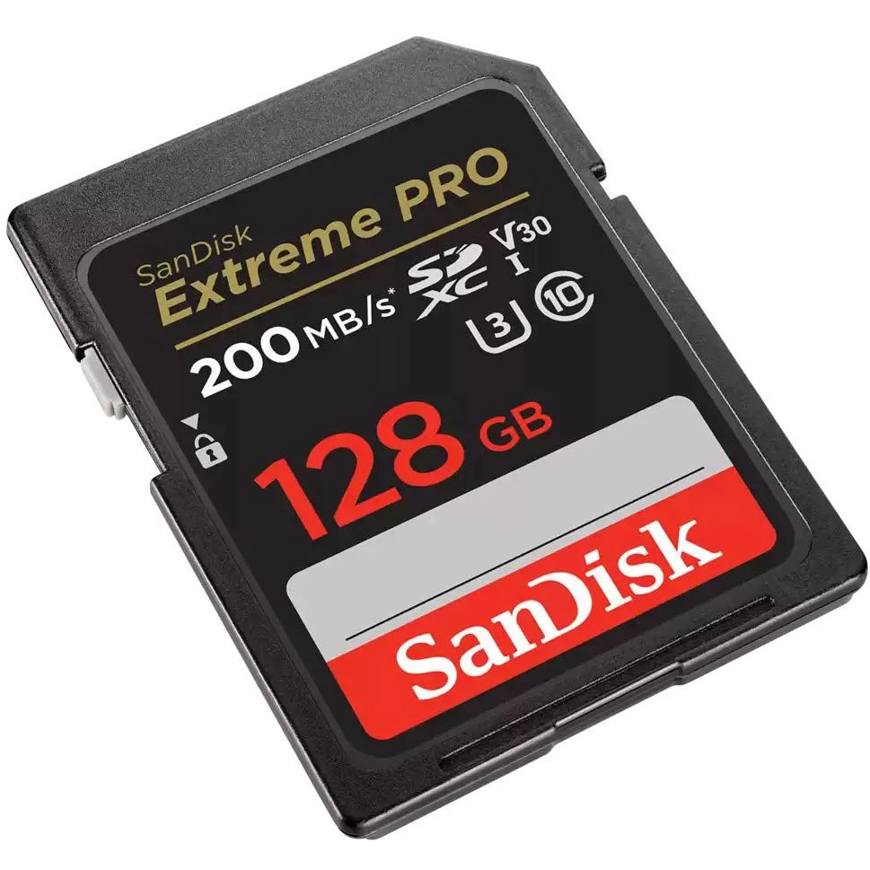 SanDisk Extreme PRO 128GB 200MB/s UHS-I V30 SDXC Memory Card-02