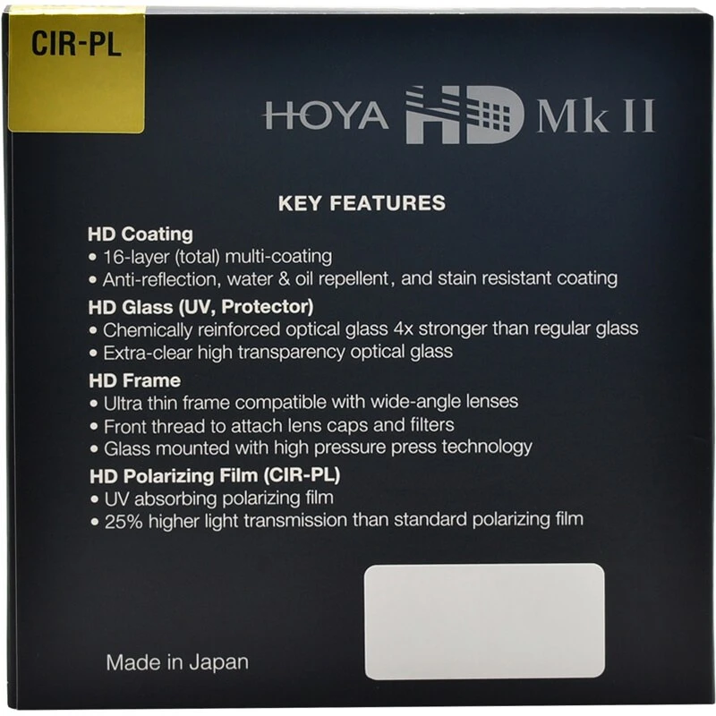 Hoya 77mm HD II Circular Polarising Filter-02