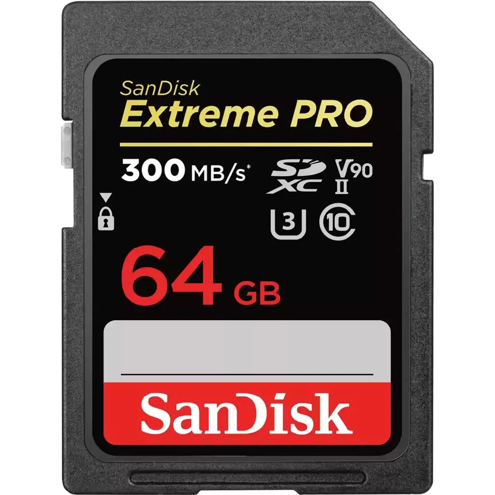SanDisk Extreme PRO 64GB 300MB/s UHS-II SDXC Memory Card-01